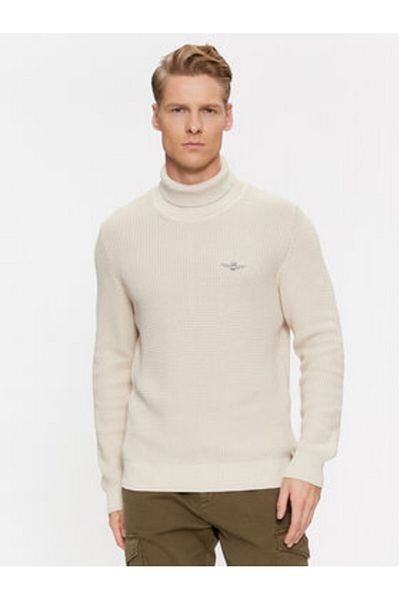 Aeronautica Militare Men's Golf 232MA1451L512 Ecru