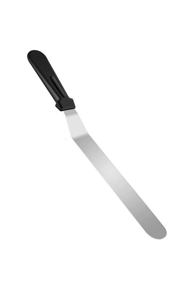 Springos Pastry spatula, 42 x 3 cm, silver / black