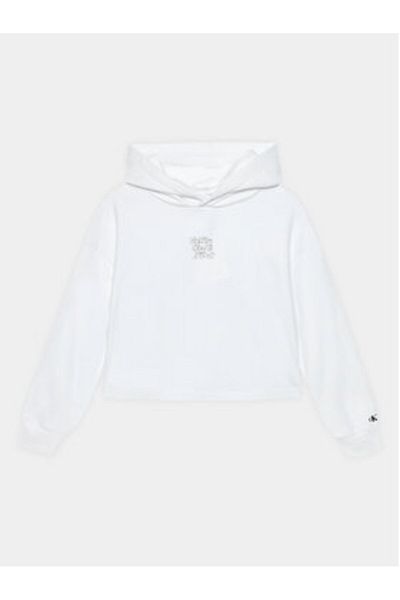 Calvin Klein Jeans Hanorac pentru fete IG0IG02304 Alb