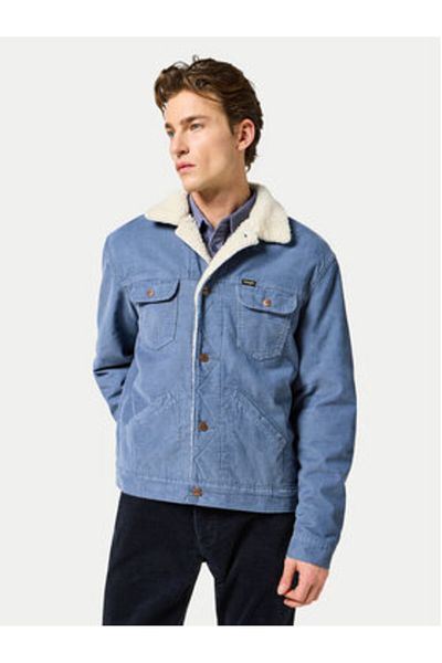 WRANGLER Jachetă din denim pentru bărbați 112357214 albastră