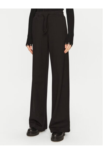 Access Fashion Pantaloni din material textil pentru femei 44-5114 Negri