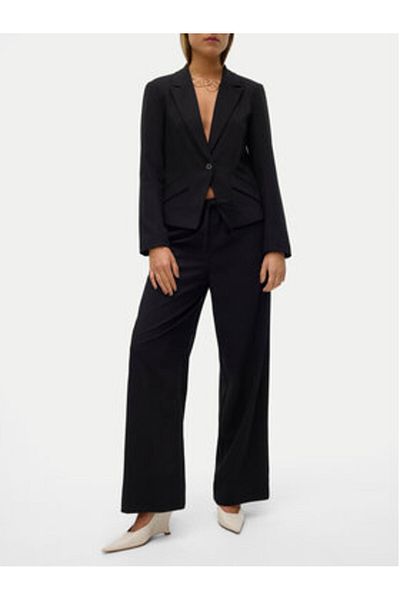 Vero Moda Pantaloni din material textil pentru femei 10320601 Negru