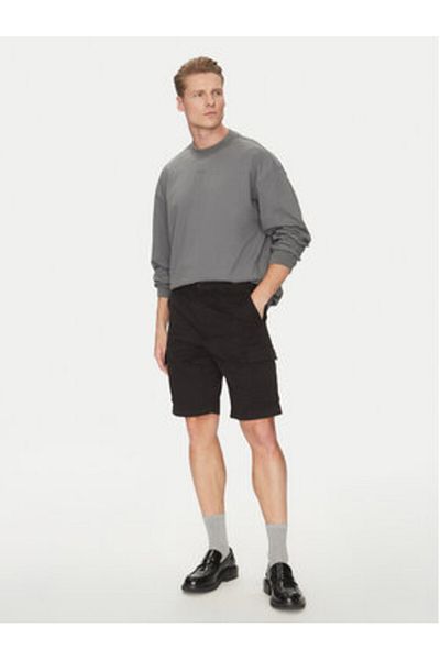 Calvin Klein Pantaloni scurți din material pentru bărbați K10K114067 Negri