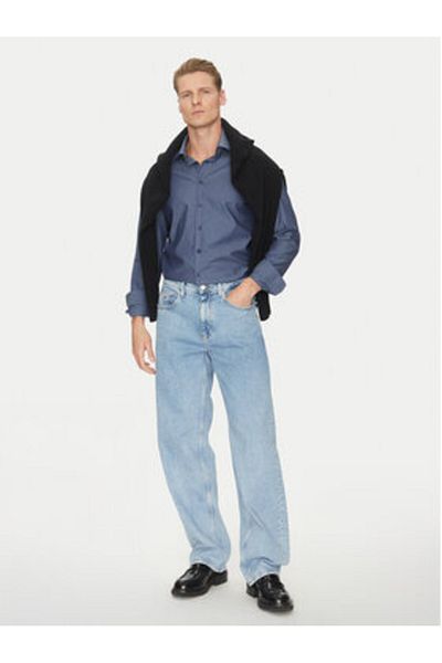 Calvin Klein Cămașă bărbătească K10K114311 bleumarin