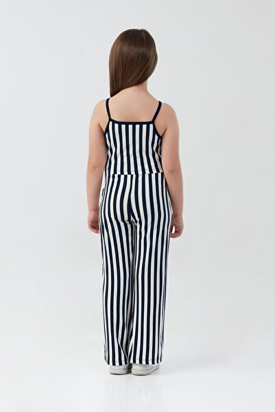 Fulla Moda Çizgili Crop Kız Çocuk Takım