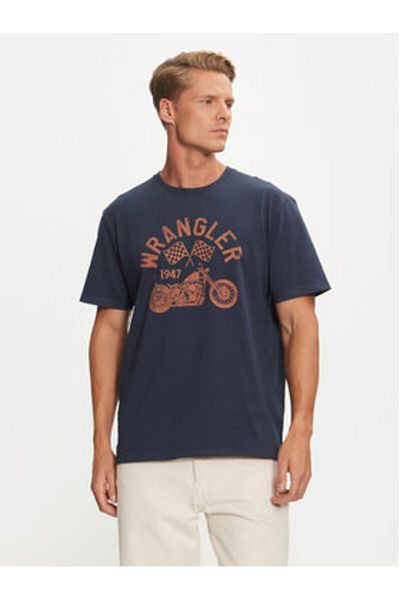 WRANGLER Tricou bărbătesc 112357436 bleumarin