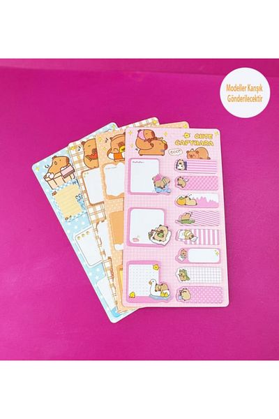 BALCI HEDİYELİK Capybara Designed Post-It Set