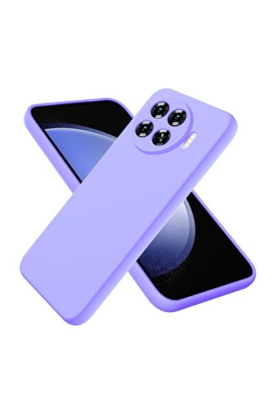 HANPORIUM جراب سيليكون متوافق مع Tecno Spark 20 Pro Plus - غطاء مرن بلون باستيل مع حماية للكاميرا - أرجواني