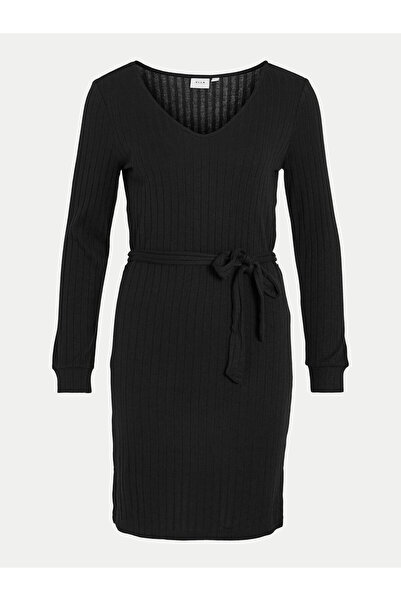 VILA Rochie tricotată pentru femei 14095845 Negru