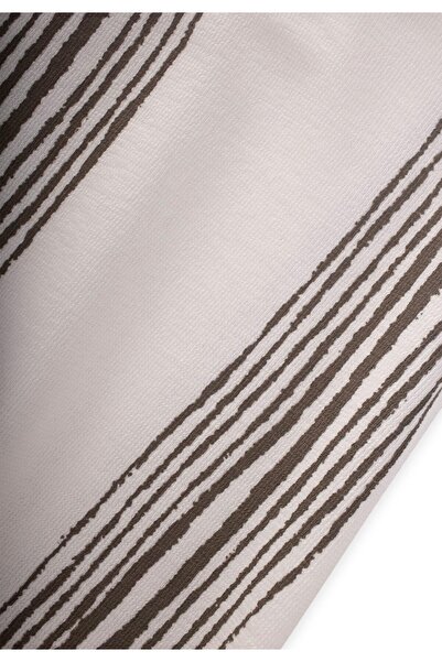 Cigit Σετ ριγέ μπλουζάκι oversize 2-9 ετών Ecru Mink