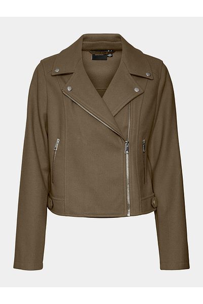 Veromoda Curve vero moda curve Women's Faux Leather Jacket 10299830 Brown
