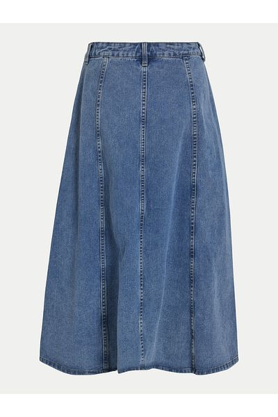 VILA Fustă din denim pentru femei 14106317 albastră