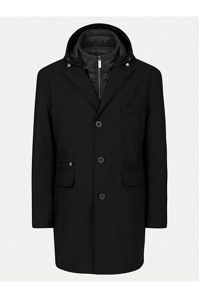 BUGATTI Men's Transition Coat 61050 Black