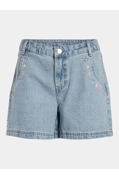 VILA Pantaloni scurți din denim pentru femei 14095715 albaștri