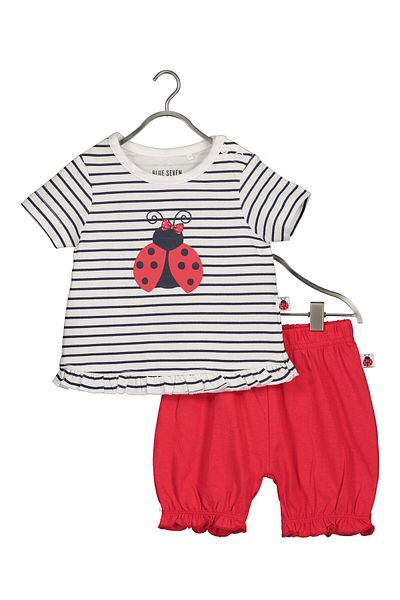 Blue Seven Girl T-shirt and shorts set 422170 X White, Red