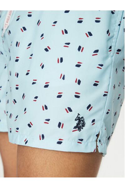 U.S. Polo Assn. Șort de baie pentru bărbați US Polo Assn MUP2436 Albastru deschis