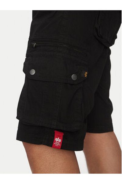 Alpha Industries Pantaloni scurți din material pentru bărbați 136250 Negri