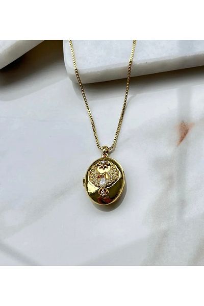 Markiz Takı Famous Alya Necklace 40 cm + 5 cm Chain
