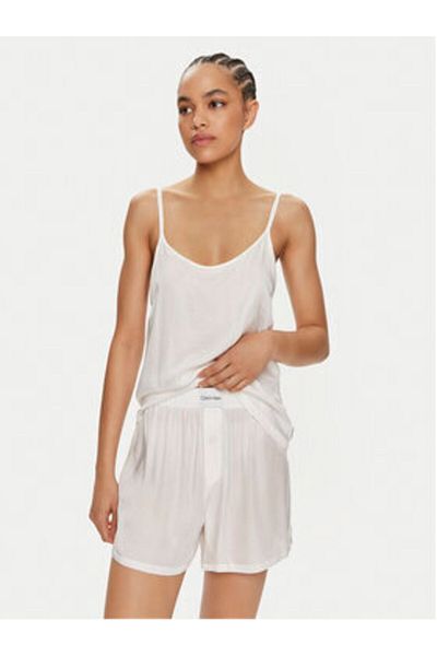 Calvin Klein lenjerie intimă Pijamale pentru femei 000QS7153E Alb
