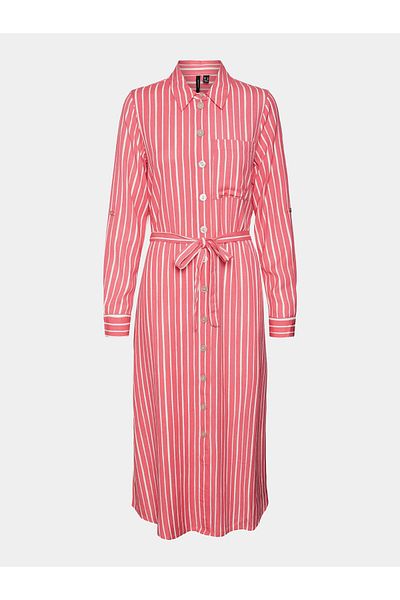 Vero Moda Rochie tip cămașă pentru femei 10306597 roz