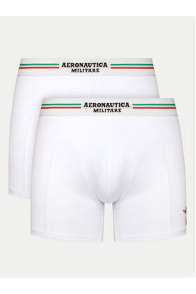 Aeronautica Militare Men's Set of 2 pairs of boxers AM1UBX002 White