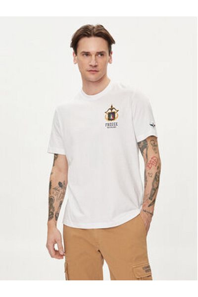 Aeronautica Militare Tricou bărbătesc 241TS2220J641 Alb