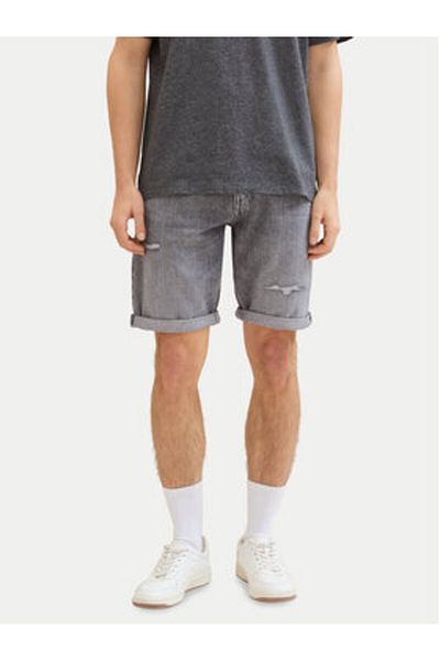 Tom Tailor Denim Men's Jeans Shorts 1041433 Gray
