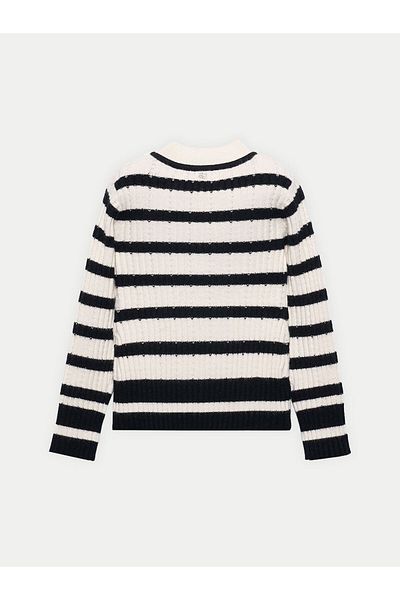 Abel & Lula abel lula Women's Sweater 5829 White, Black