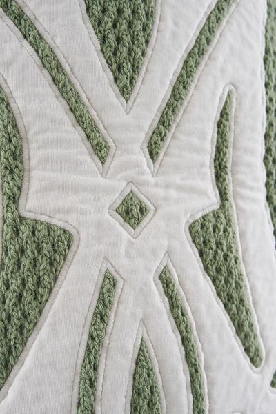 Machinist Mchnst Knit m Letter Applique Tee Water Green