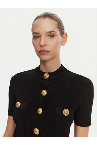 BALMAIN Cardigan pentru femei DF1KL023KB07 Negru