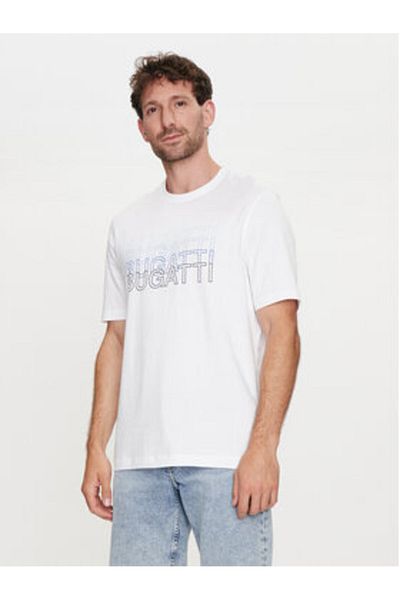 BUGATTI Men's T-Shirt 8350 55042A White