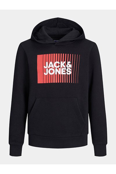 Jack & Jones Hanorac Jack Jones Junior pentru băieți 12237459 Negru