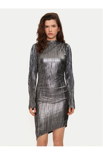 Bruuns Bazaar Rochie de cocktail pentru femei BBW3707 argintie