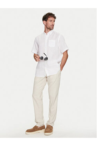 BUGATTI Cămașă bărbătească 9450 58540A Albă