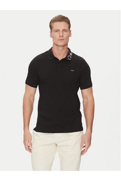 Calvin Klein Tricou polo pentru bărbați Calvin Klein K10K114474 Negru