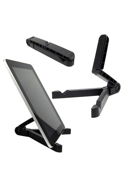 OEM Universal tablet holder, plastic, 18.4 x 2.3 x 3.2 cm, black