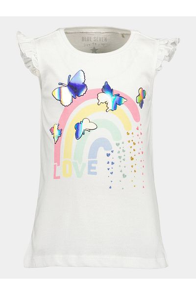 Blue Seven Girl Top 702316 X White
