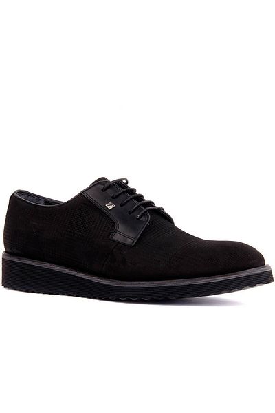 SailLakers Fosco - حذاء كاجوال رجالي أسود من Nubuck
