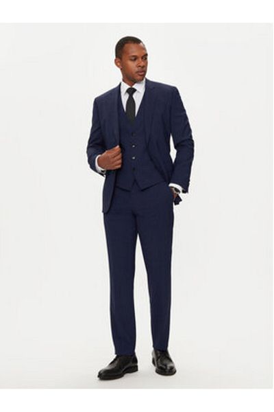 BOSS Men's Suit 50521724 Navy Blue