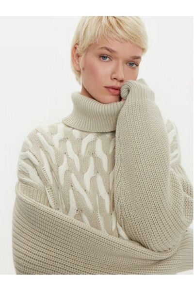 BOSS Women's Turtleneck 50523719 Beige