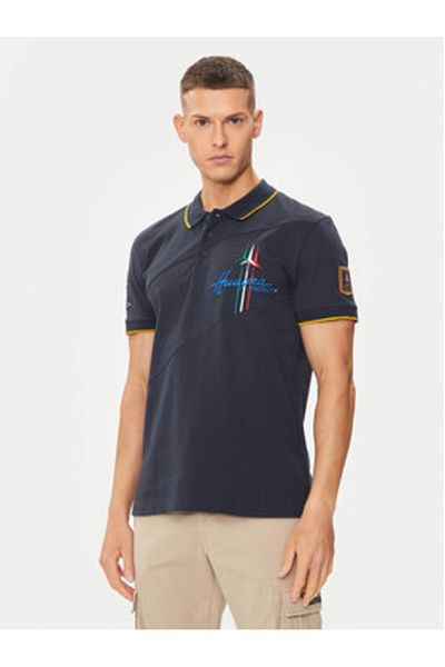 Aeronautica Militare Polo bărbătesc 241PO1703P316 Albastru marin