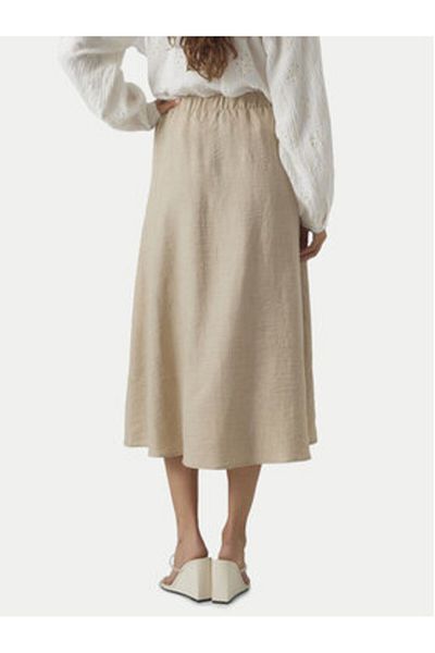 Vero Moda vero moda Women's Midi Skirt 10304134 Beige