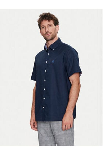 BUGATTI Mens Shirt 9450 58334A Navy Blue