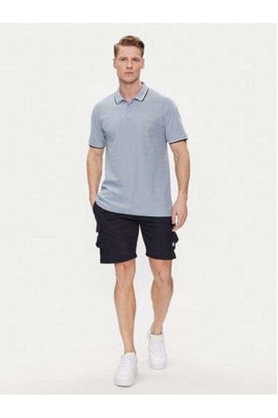 Brave Soul Pantaloni scurți sport pentru bărbați MSRT-516FALCO bleumarin