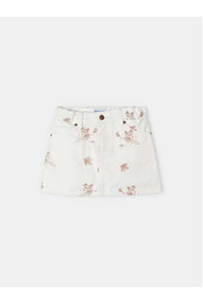 MAYORAL Girl Jeans Skirt 3903 Ecru