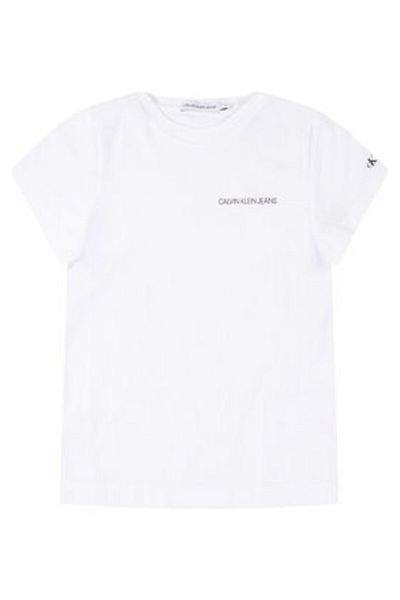 Calvin Klein Jeans Tricou băieți IB0IB00456YAF Alb