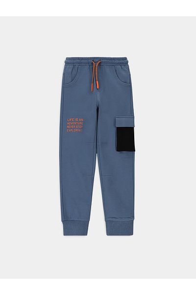 Coccodrillo Pantaloni de trening pentru băieți WC4120102DEK albaștri