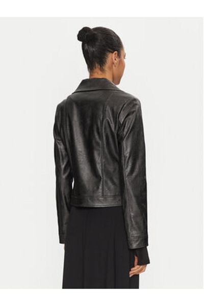 Joseph Ribkoff Women's Faux Leather Jacket 234902 Grey