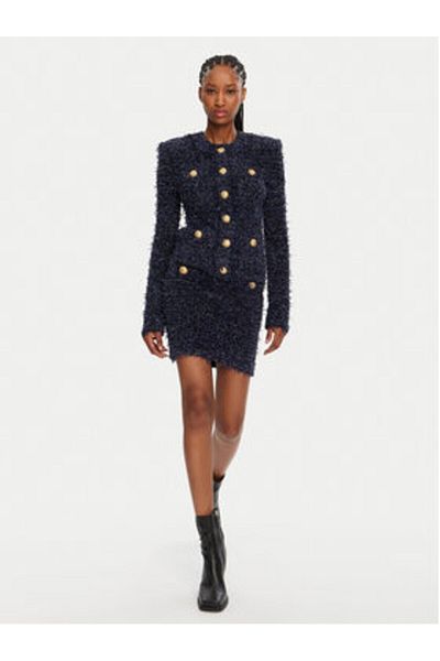 BALMAIN Cardigan de damă DF0SK249KH74 Bleumarin