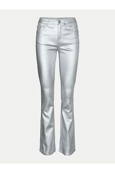 Vero Moda vero moda Pantaloni din material textil pentru femei 10329072 argintii